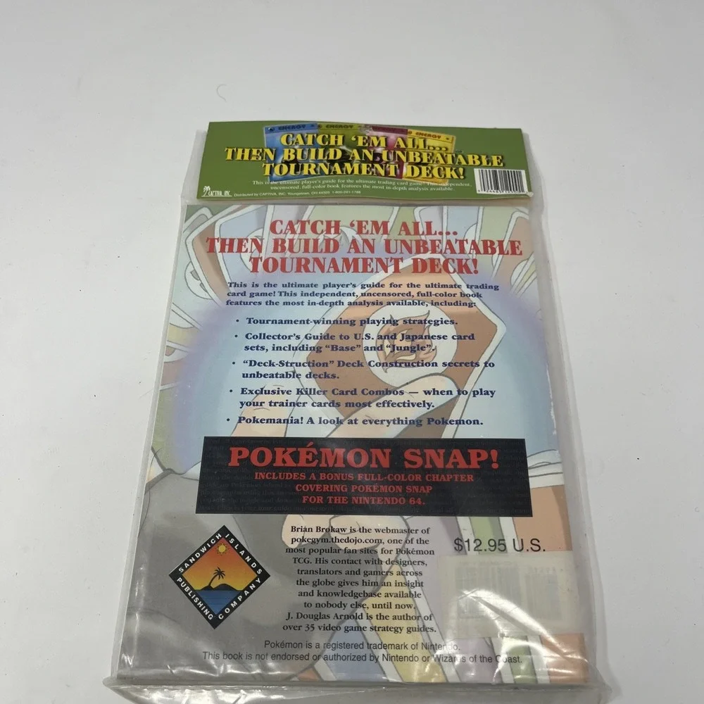 Pokemon Trading Card‎ Game Player's Guide 1999 Brian Brokaw NEW SEALED IN BAG